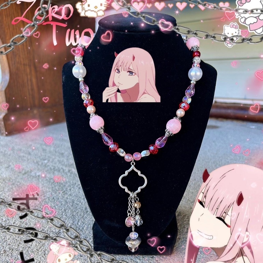 Zero Two inspired necklace​